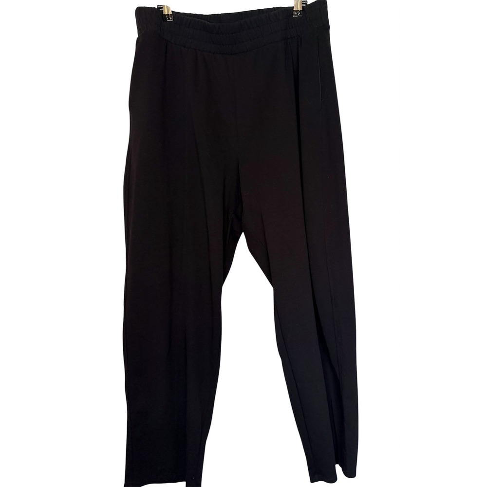 Old Navy Active Dynamic Fleece Wide Leg Pants High Rise Black Size XL Pockets
